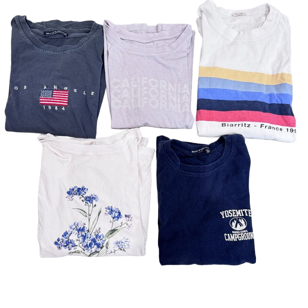 5 Brandy Melville shirts